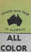 Printed with Pride in Australia; All Color