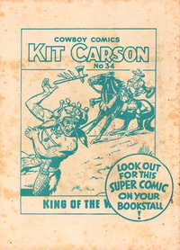 Kit Carson King of the West [No. 34]