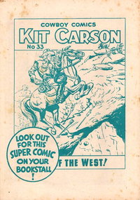 Kit Carson King of the West [No. 33]