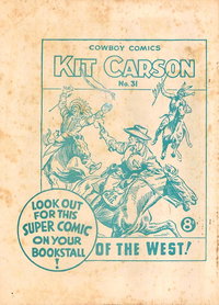 Kit Carson King of the West [No. 31]