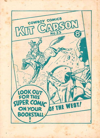 Kit Carson Cowboy Comics [No. 35] (1952)