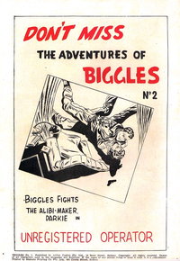 The Adventures of Biggles No. 2 [Don't miss…]
