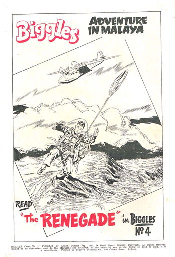 Biggles Adventure in Malaya [No. 4] (1953?)