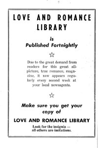 Love and Romance Library [Is published fortnightly] (1960?)