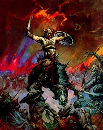 Conan the Conqueror (Lancer, 1967) by Frazetta (1967?)