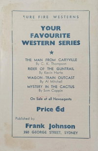 Sure Fire Westerns [Frank Johnson]