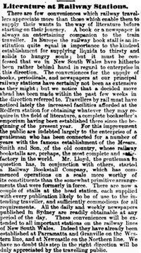 NSW Bookstall origins