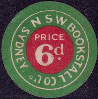 N.S.W. Bookstall Co Ltd Sydney [Price stamp] 1940?–1950?