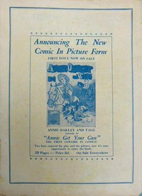 Annie Oakley and Tagg [Announcing the new comic in picture form]