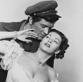 Rock Hudson and Yvonne de Carlo (1952?)