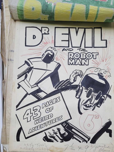 Dr Evil and the Robot Man [Original cover art] 1943