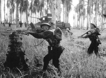 Giropa Point, final assault on Buna, Papua New Guinea [George Silk] (1943)