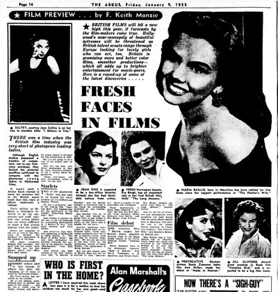 The Argus (Melbourne, Vic: 1848-1957)  Friday 9 Jan 1953, page 14 1953