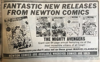 Fantastic new releases from Newton Comics [Sunday Observer, 30/11/1975] (1975)