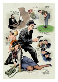 Alex Raymond: Rip Kirby promotional art 1950?–1955?