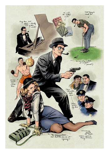 Alex Raymond: Rip Kirby promotional art (1950?-1955?)