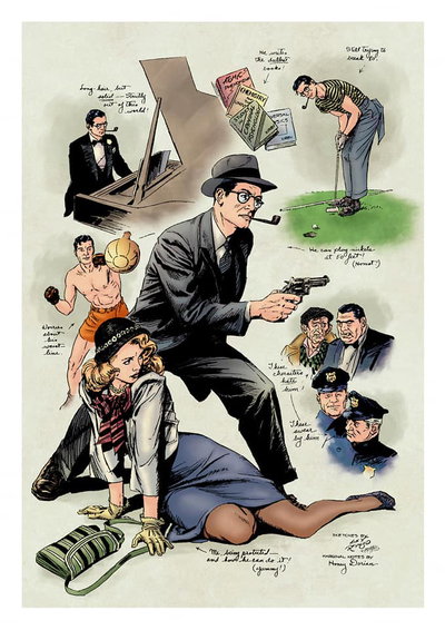 Alex Raymond: Rip Kirby promotional art 1950?–1955?