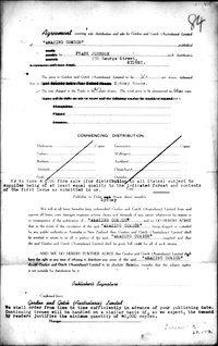 Amazing Comics [Frank Johnson, Gordon and Gotch - distribution agreement] 1941