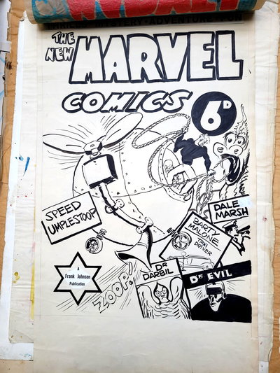 The New Marvel Comics [Original cover art] 1945?