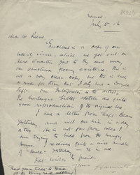 Letter to Mr Reeve [5 July 1916] 1916