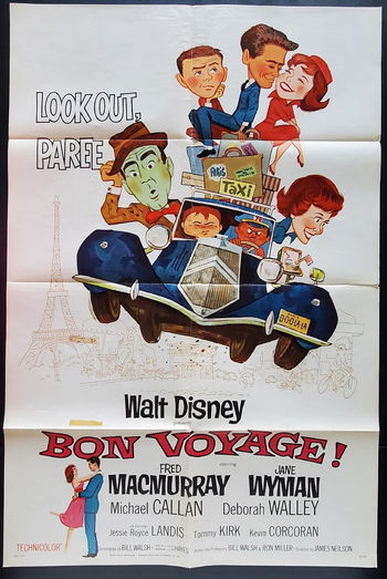 Walt Disney Presents Bon Voyage [Movie poster] (1962)