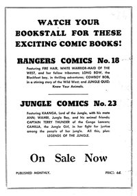 Watch Your Bookstall [Rangers Comics No. 18]