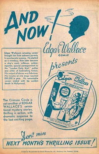 Edgar Wallace Comic Presents The Crimson Circle