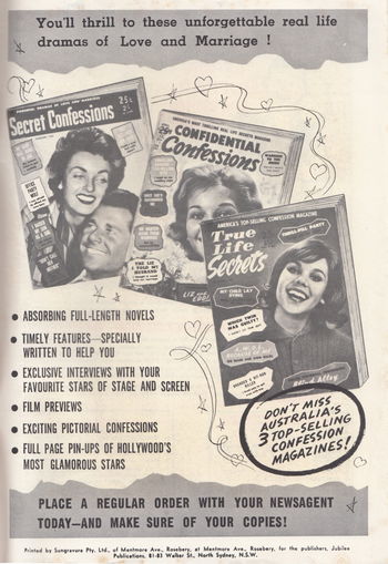 Secret Confessions. Confidential Confessions. True Life Secrets (1959?-1967?)