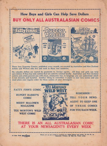 Buy Only All Australasian Comics (1947?)