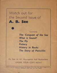 Watch Out for the Second Issue of A. B. See