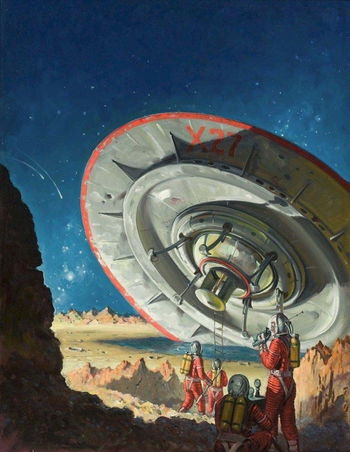 Spacecraft X27 Having Crash Landed—Rudolph Belarski (1953?)