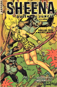 Sheena, Queen of the Jungle (Fiction House, 1942 series)  #14 (Winter 1951-52) — The Hoodoo Beasts of Mozambique