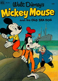 Four Color (Dell, 1942 series)  #411 (August 1952) — Mickey Mouse and the Old Sea Dog