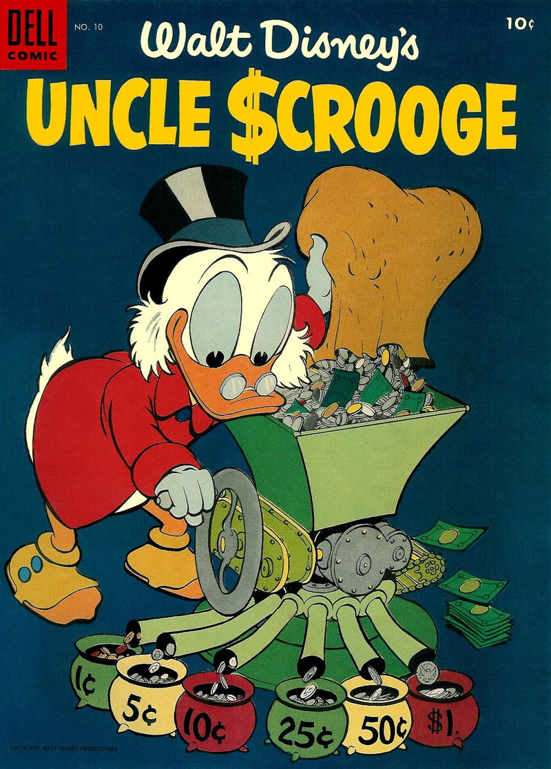 Walt Disney's Uncle Scrooge (Dell, 1953 series) #10 (June-August 1955)