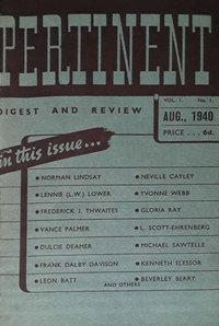 Pertinent  v1#1 (August 1940)