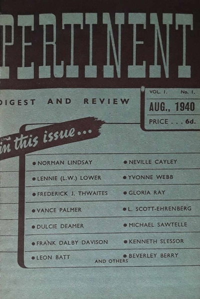 Pertinent  v1#1 (August 1940)
