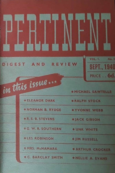 Pertinent  v1#2 (September 1940)