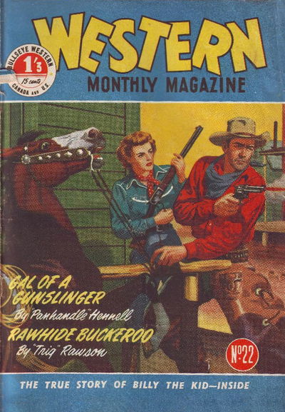 Bullseye Western Monthly Magazine (AGP, 1949 series) #22 ([June 1951?])