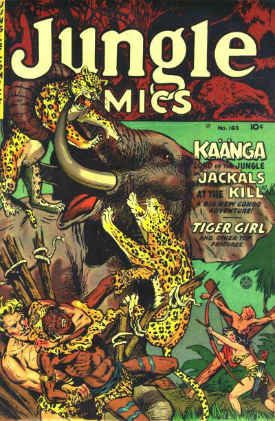 Jungle Comics (Fiction House, 1940 series) #163 Summer 1954