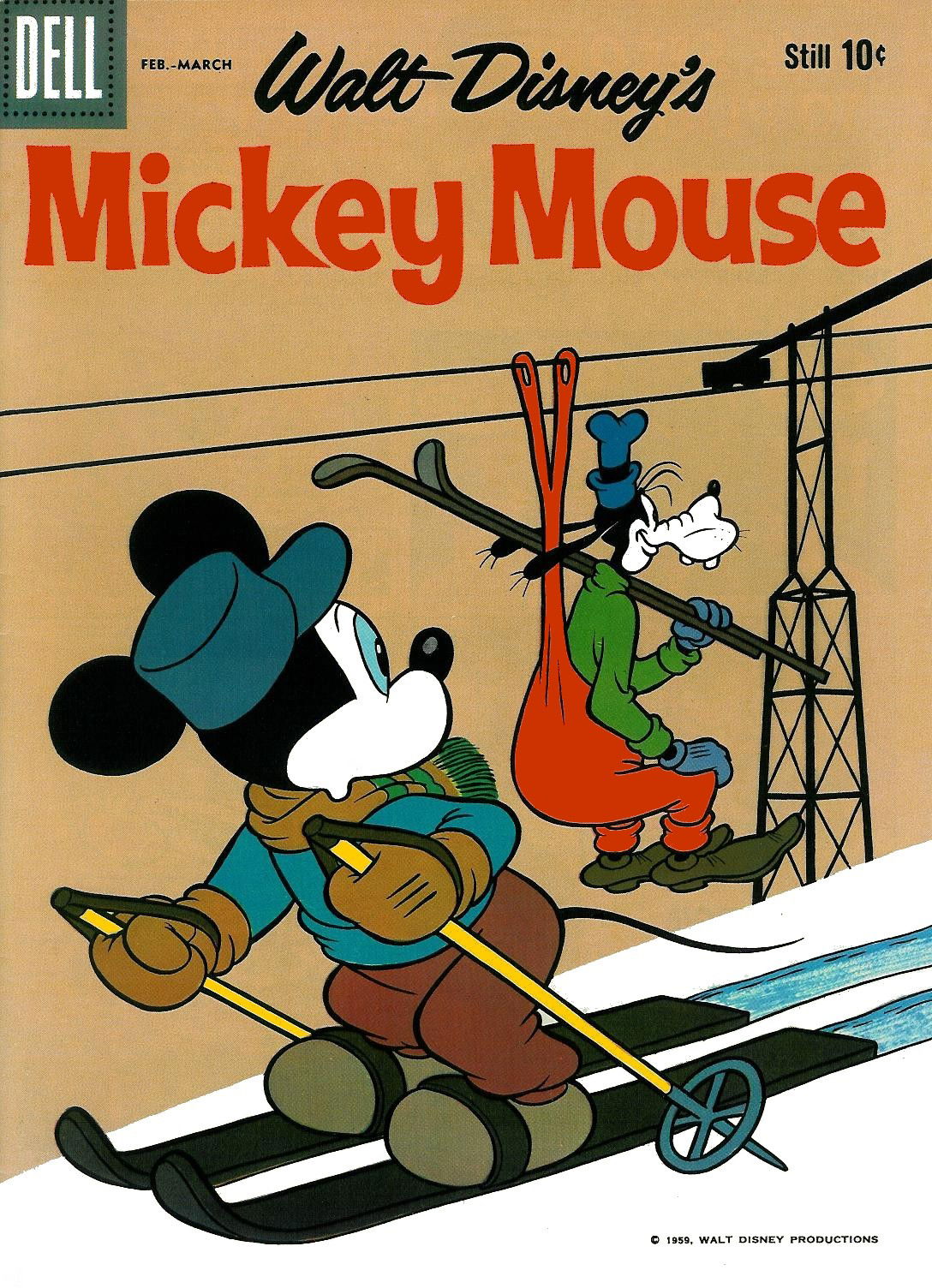 Walt Disney's Mickey Mouse (Dell, 1952 series) #70 (February-March 1960)
