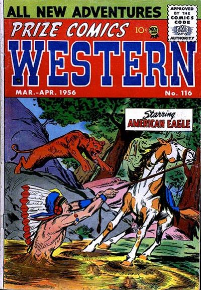 Prize Comics Western (Prize, 1948 series) v15#1 (116) (March-April 1956)