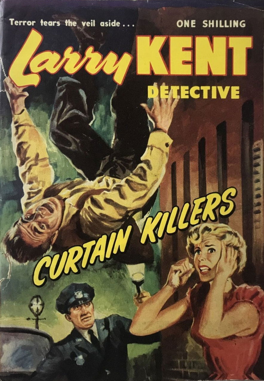 Larry Kent Detective (Cleveland, 1954 series) #14 — Curtain Killers ([June 1955?])