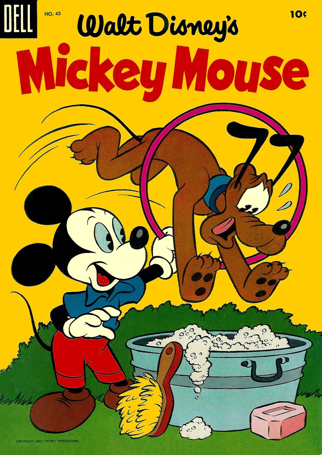 Walt Disney's Mickey Mouse (Dell, 1952 series) #43 (August-September 1955)