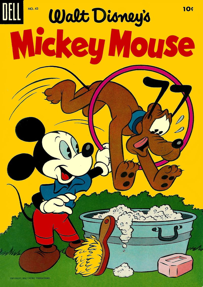 Walt Disney's Mickey Mouse (Dell, 1952 series) #43 (August-September 1955)