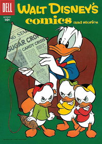Walt Disney's Comics and Stories (Dell, 1940 series)  v17#1 (193) (October 1956) — Kite Made out of Donald's Newspaper
