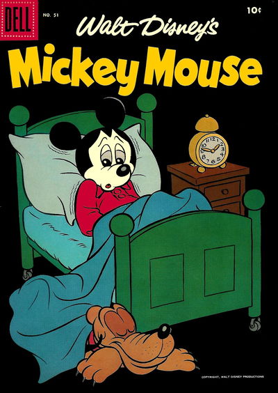 Walt Disney's Mickey Mouse (Dell, 1952 series) #51 December 1956-January 1957