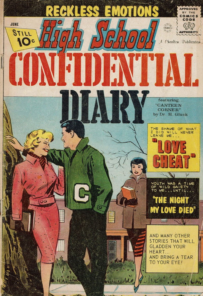 High School Confidential Diary (Charlton, 1960? series) #7 (June 1961)