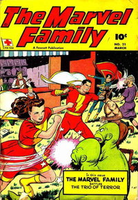 The Marvel Family (Fawcett, 1945 series)  #21 (March 1948) — The Trio of Terror