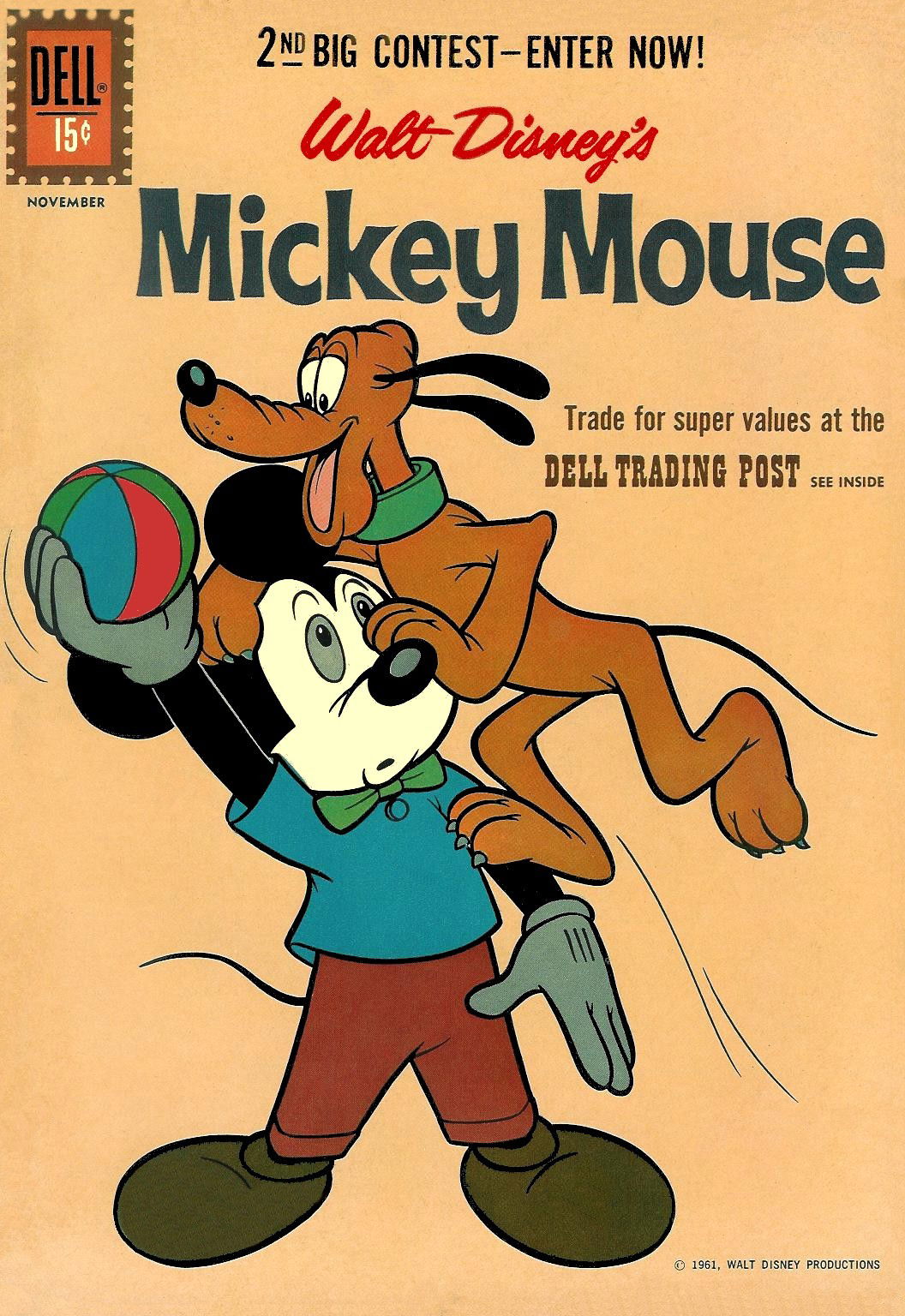 Walt Disney's Mickey Mouse (Dell, 1952 series) #80 (October-November 1961)