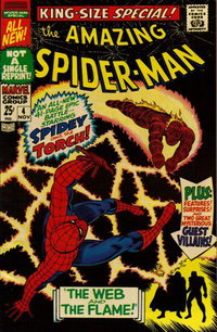 The Amazing Spider-Man Annual (Marvel, 1964 series)  #4 (November 1967) — The Web and the Flame!